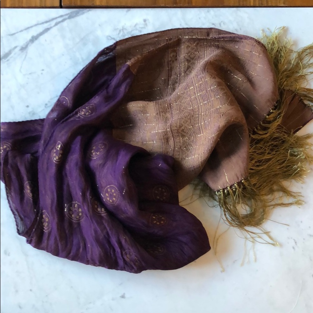 Deep purple long  scarf